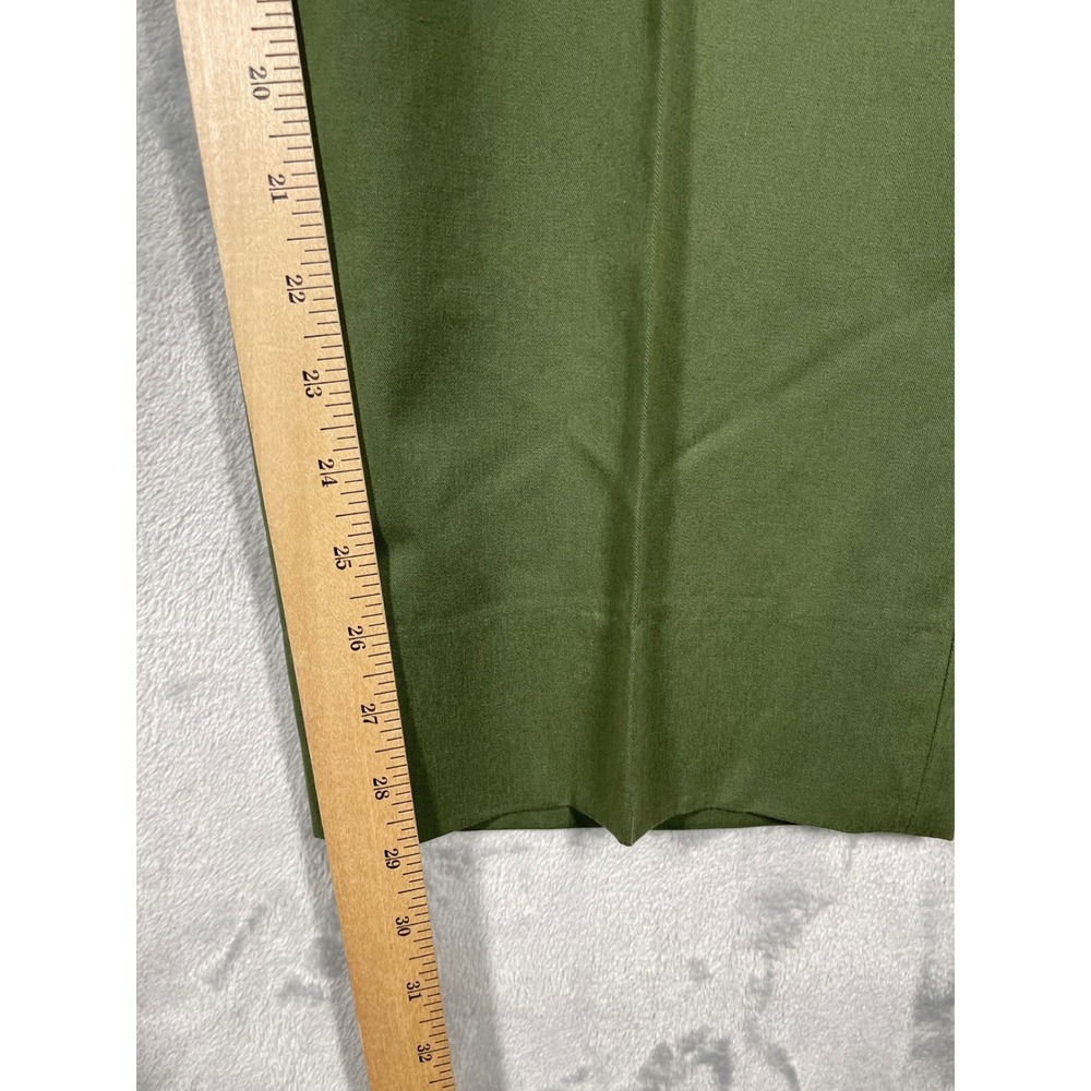 Bills Khakis Mens 38 Olive Green Pleated Cotton Twill Pants Made in USA Chinos - Picture 8 of 10
